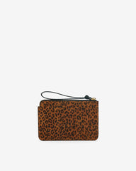 Pochette Oskan Suède Léopard