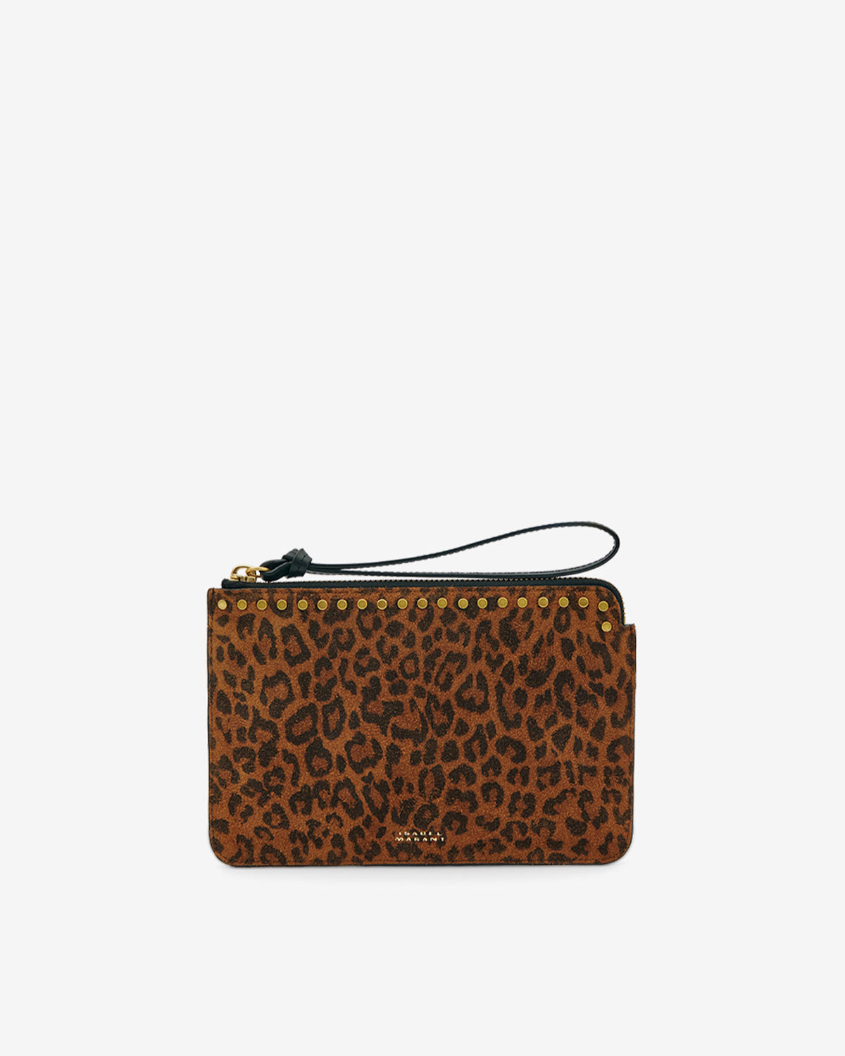 Pochette Oskan Suède Léopard