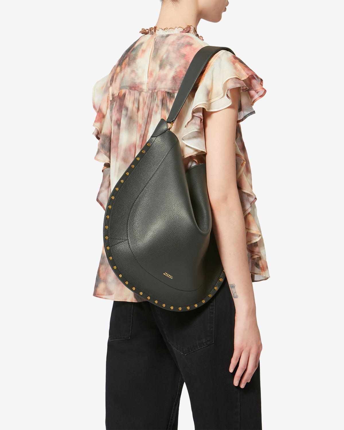 SAC OSKAN HOBO SOFT EN CUIR GRAINÉ